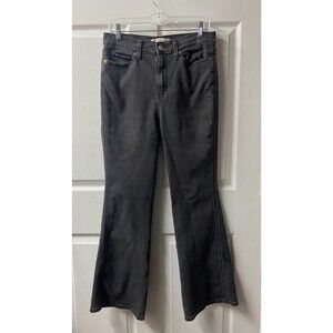 Signature Levi Strauss 6 W28 Heritage High-Rise Flare Black Denim Jeans